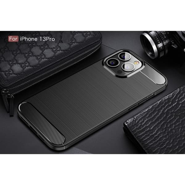Hiilikuituinen kuori iPhone 13 Pro - Musta Black