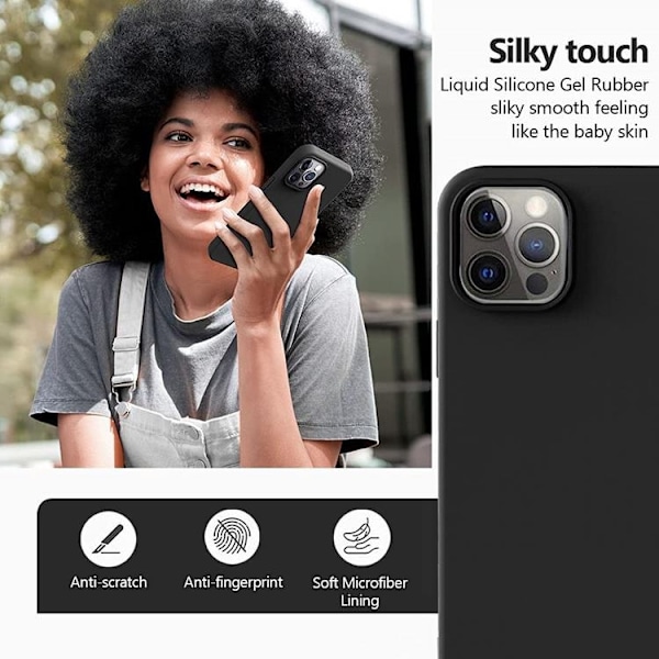 Liquid Silicone Skal iPhone 13 Pro Max - Sky Blå Blå