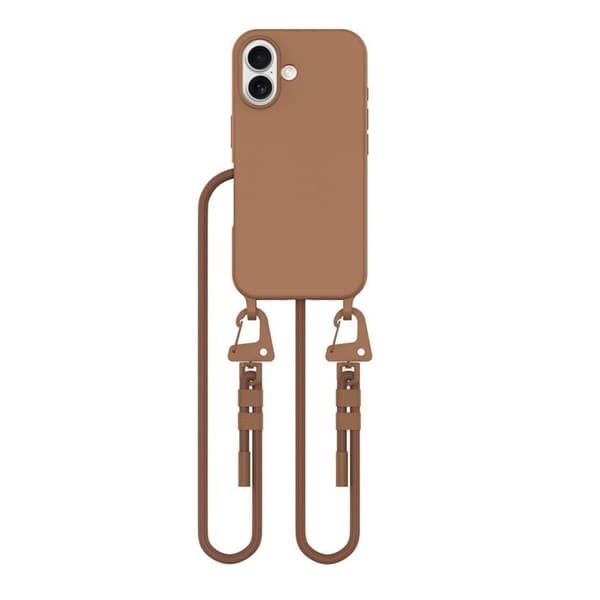 Tech-Protect iPhone 16 Mobiltelefon Halskæde Cover Magsafe Maghalskæde - Brun Brun