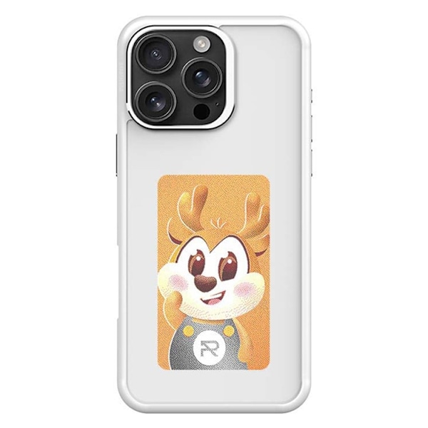 Mobilskal till iPhone 16 Pro Max E Ink 4-Color Display - Vit Vit