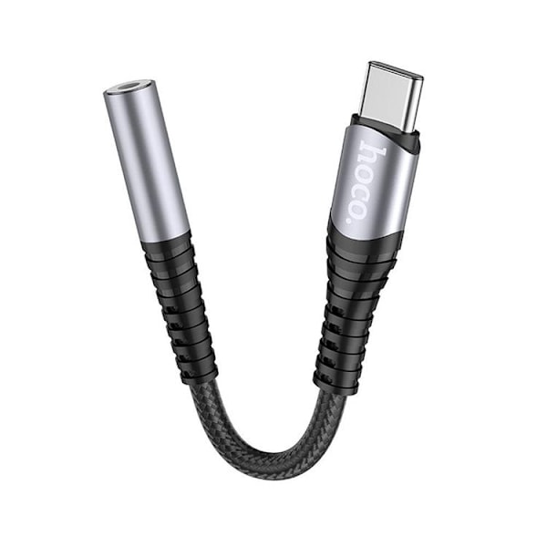 HOCO AUX 3.5mm till USB-C Adapter LS33 - Grå Grå