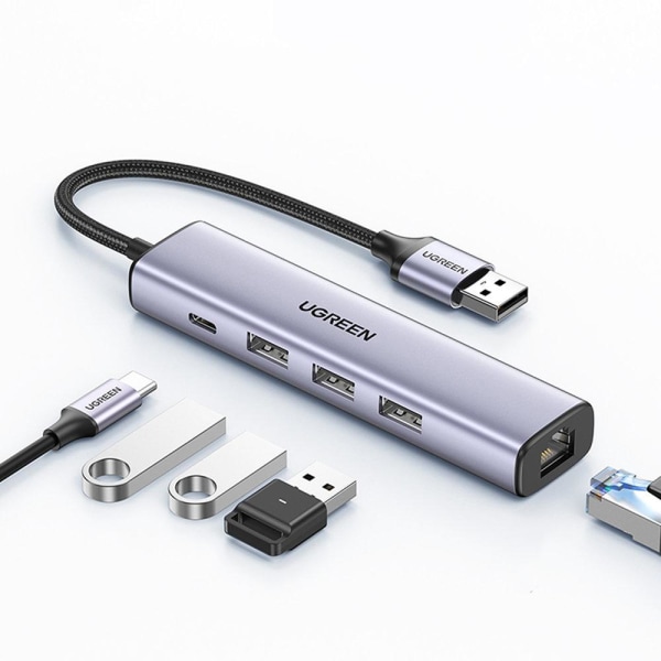 Ugreen Multifunktions Adapter HUB USB Typ-C - Grå