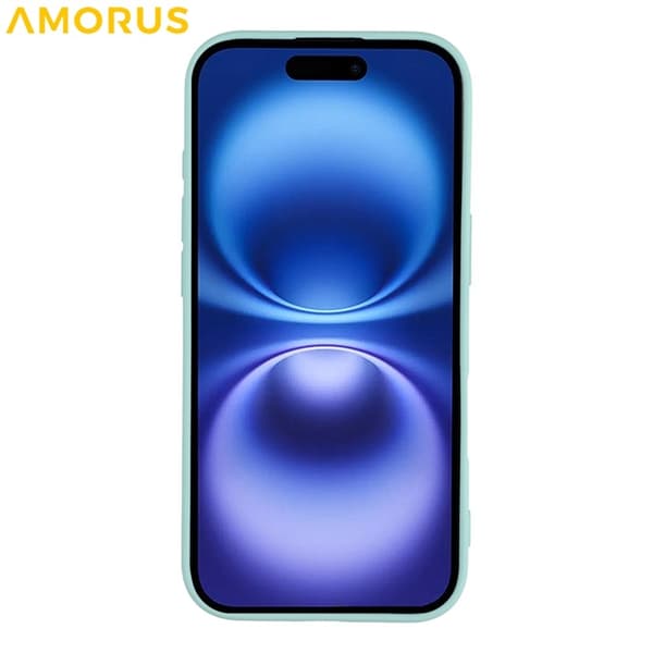 AMORUS Mobilskal till iPhone 17 Precise Cutouts TPU Fiber - Blå Blå