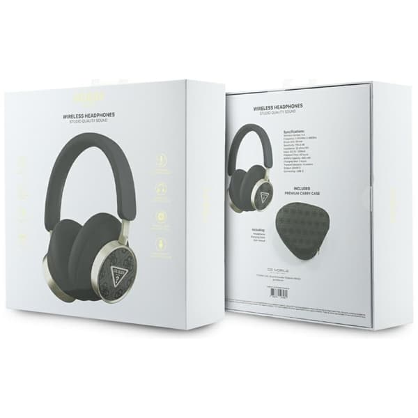 Guess Over-Ear Hörlurar ENC Bluetooth 4G Triangle Logo - Svart Svart