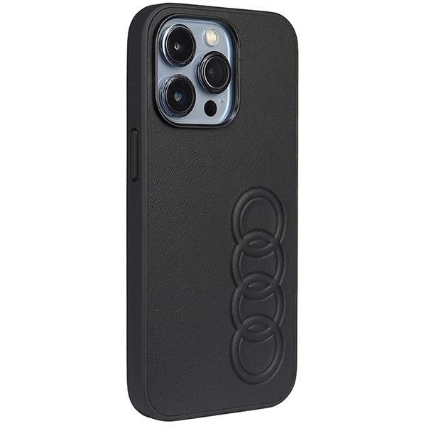 Audi iPhone 13 Pro/13 Mobilskal Synthetic Läder - Svart Svart