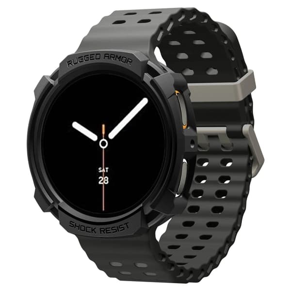 Spigen Galaxy Watch 8 (40mm) Etui Rugged Armor - Sort Svart