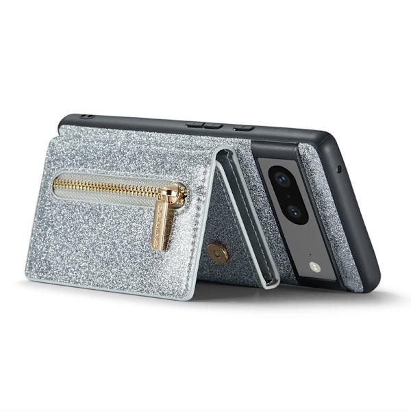 DG.MING M3 Series Mobilskal till Google Pixel 7 5G Silver Glitter Bling