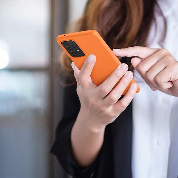 Galaxy A22 4G -puhelinkuori, silikoni - Punainen Röd