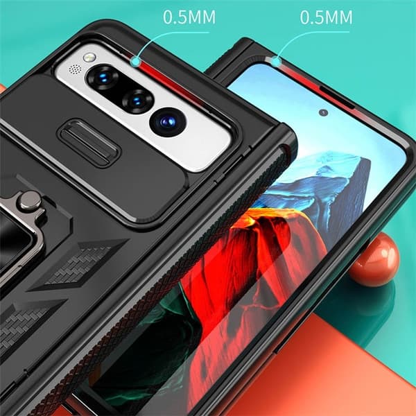 Mobilskal till Google Pixel Fold Kickstand Magnetic - Svart Svart