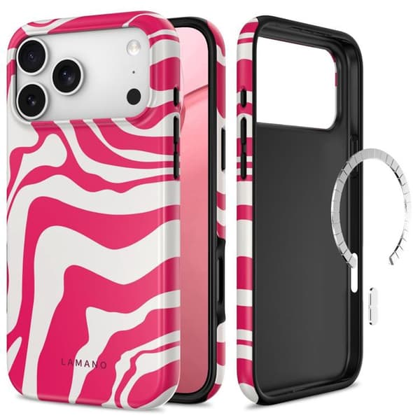 Tech-Protect Mobilskal För iPhone 18 Pro Magsafe Lamano - Flamingo Bloom
