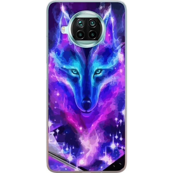 Telefontaske til Xiaomi Mi 10T Lite 5G med Neon Wolf