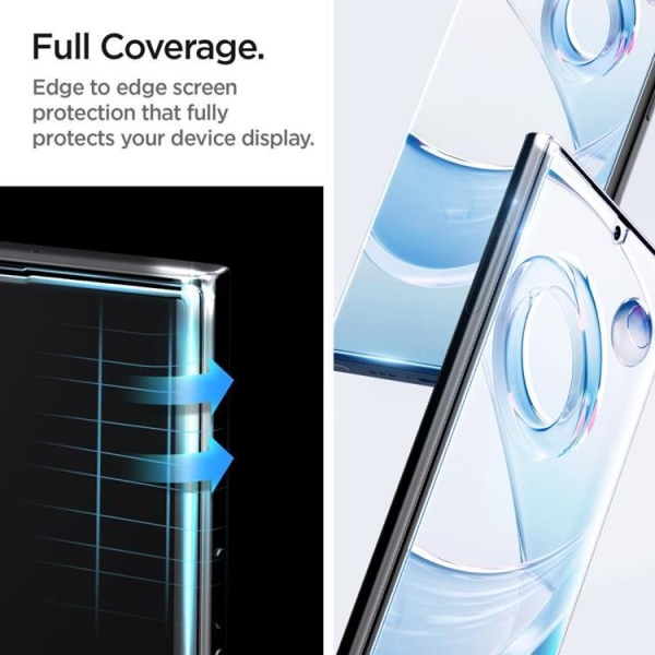 Spigen Galaxy S23 Ultra hærdet glas skærmbeskytter - Gennemsigtig