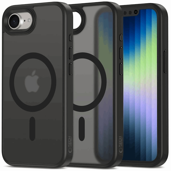Tech-Protect Telefontaske til iPhone 16e Magsafe Magmat - Matt Sort Svart