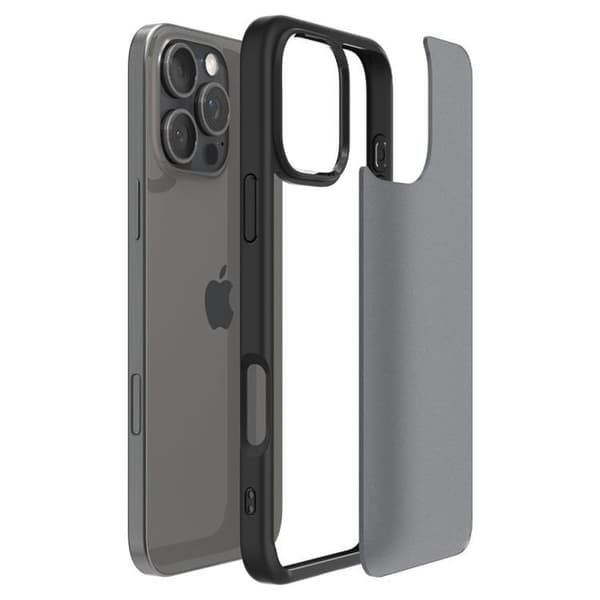 Spigen Telefontaske til iPhone 16 Pro Max Ultra Hybrid - Frost Sort Svart