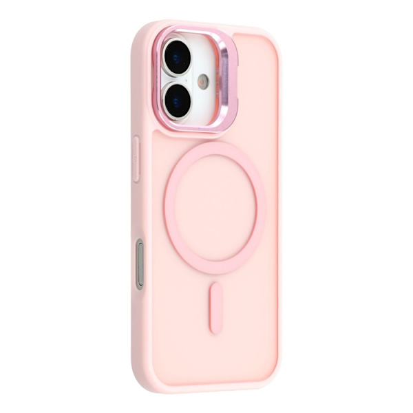 Mobilskal till iPhone 17 MagSafe Lins Kickstand - Rosa Rosa