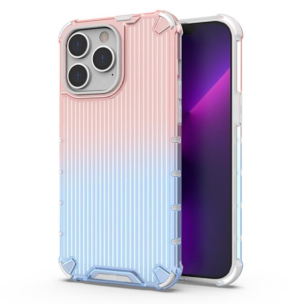 iPhone 14 Pro Max Skal Ombre Protect - Rosa/Blå Blå