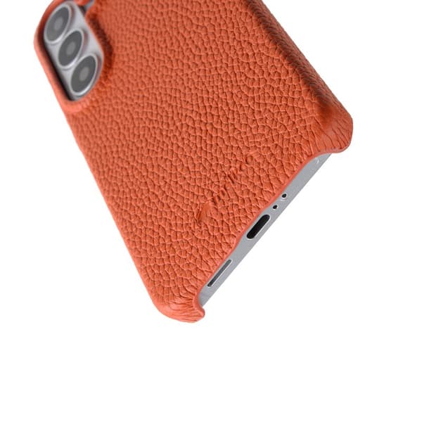 MELKCO Mobilskal för Samsung Galaxy S26 Plus Magnetiskt Äkta läder - Orange