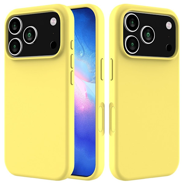 Mobilskal till iPhone 17 Pro Liquid Silikon - Gul Gul