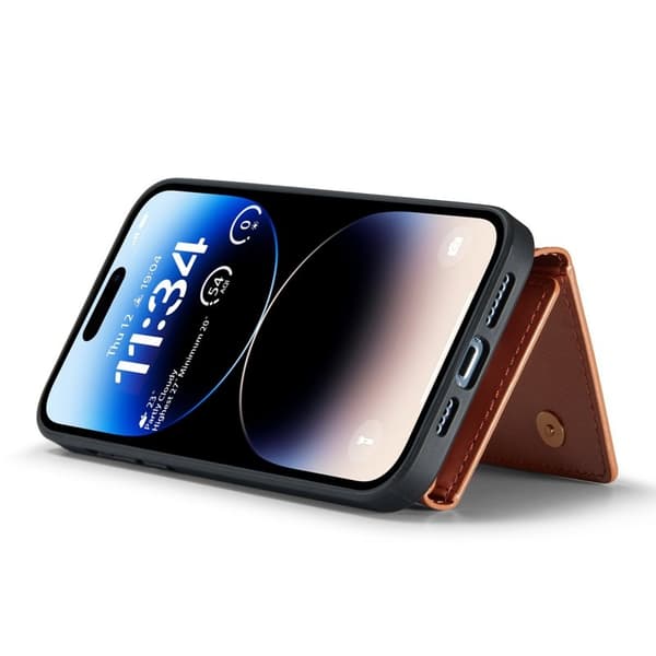 DG.MING M3 Series Mobilskal till iPhone 14 Pro 2-i-1 Glittrig Roséguld