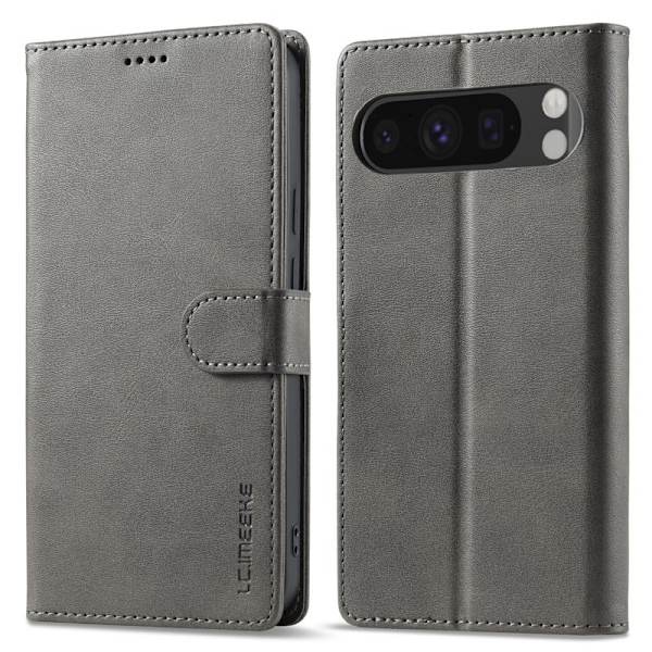 LC.IMEEKE Google Pixel 10 Pro XL Plånboksfodral Konstläder - Grå