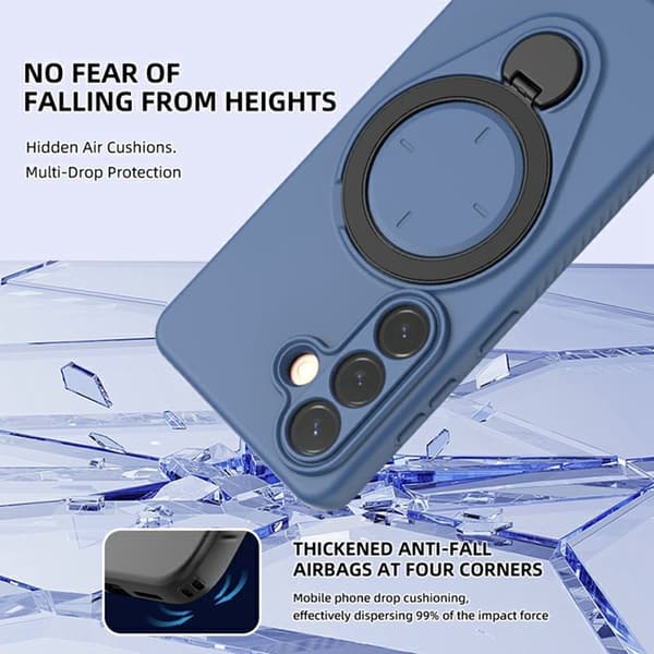 Mobilskal till Galaxy S26 MagSafe Rotating Kickstand TPU+PC - Grön Grön