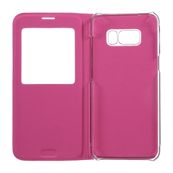 Flip View mobilfodral till Samsung Galaxy S8 Plus - Magenta