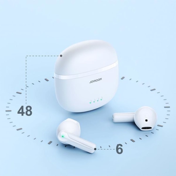 Joyroom TWS Bluetooth 5.3 trådløse hovedtelefoner - Hvid