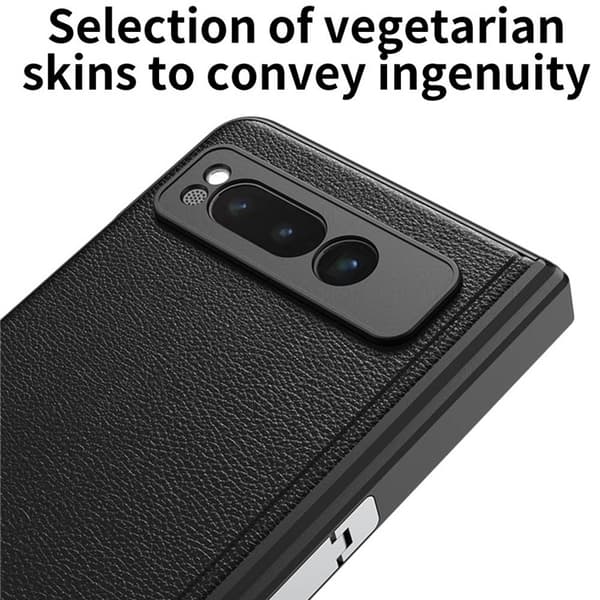 GKK Mobilskal till Google Pixel Fold Kickstand PU-Läder - Silver