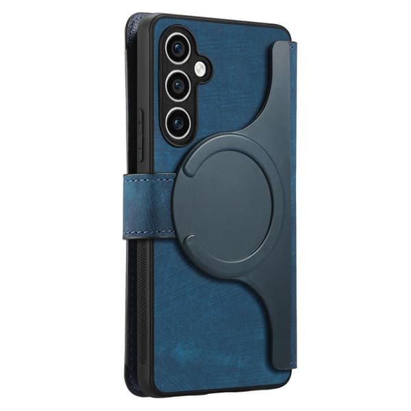 CASENEO Samsung Galaxy S23 FE Plånboksfodral Konstläder - Blå