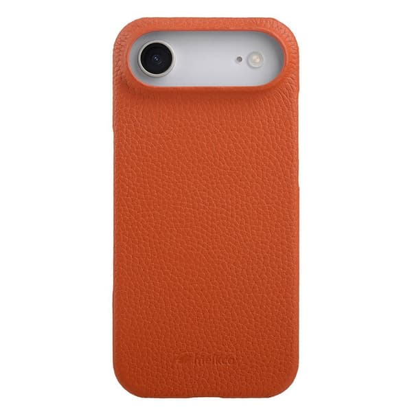 MELKCO Mobilskal till iPhone Air Äkta Läder PC MagSafe - Orange