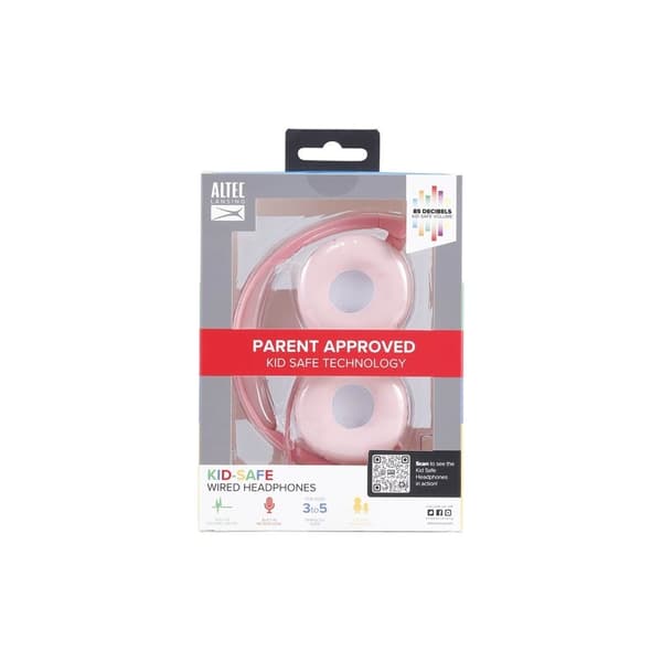 ALTEC Barnhörlur Trådad On-Ear Rosa