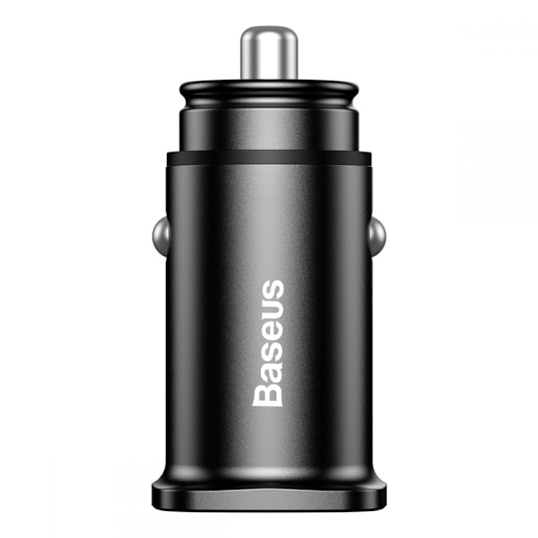 Baseus Mini Qc3.0 2-Port Usb Bil Laddare Svart Svart