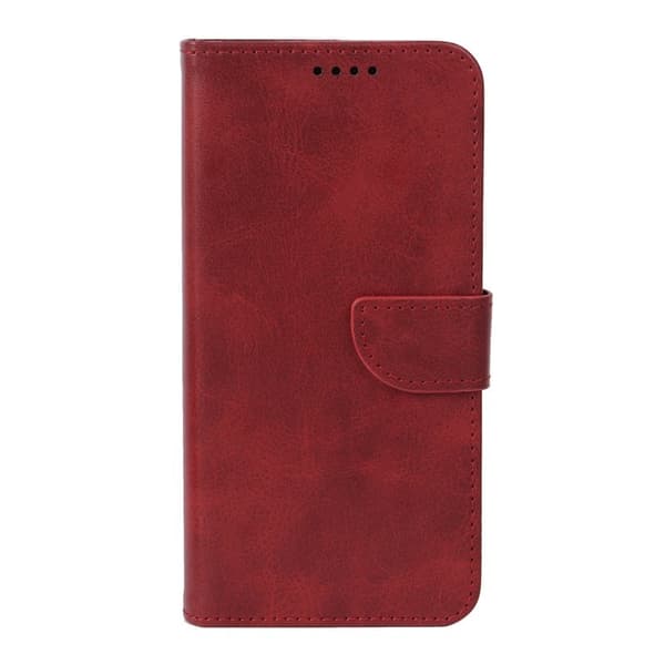Samsung Galaxy S26 Plus Plånboksfodral Ställ Magnetisk Stängning Konstläder Röd