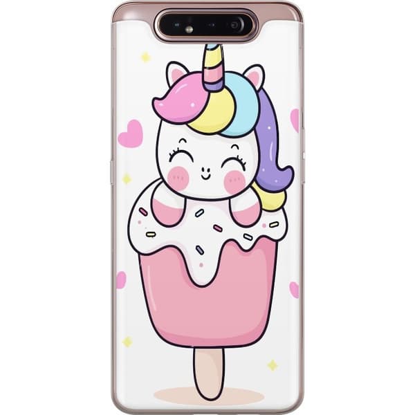 Telefontaske til Samsung Galaxy A80 med Happy Unicorn