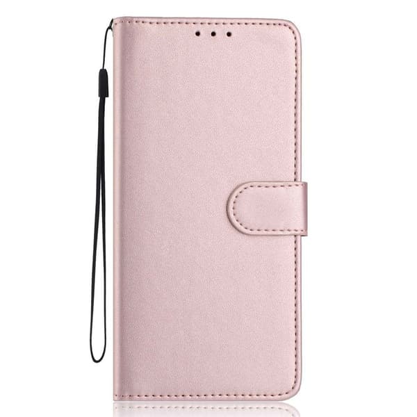 Samsung Galaxy S26 Edge Plånboksfodral Konstläder Ställ - Roséguld