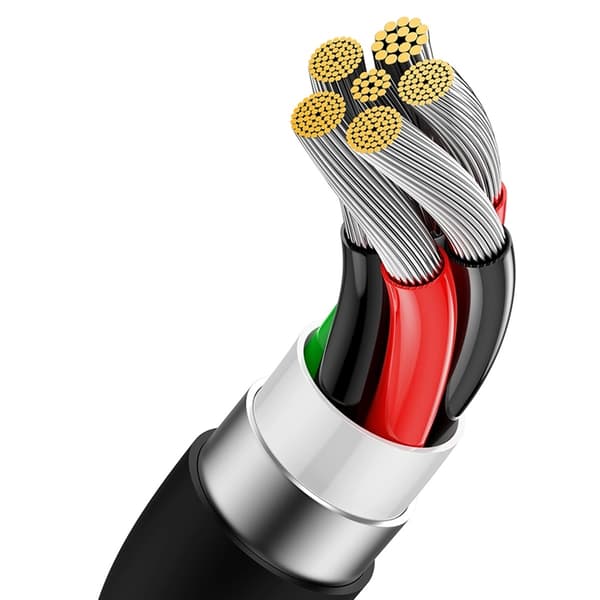 Baseus USB-C till USB-A kabel 100W 1m Superior Series - Svart Black