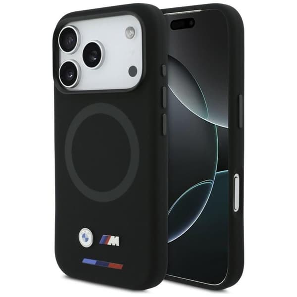BMW Telefontaske til iPhone 17 Pro MagSafe M Silikone Logo - Sort Svart