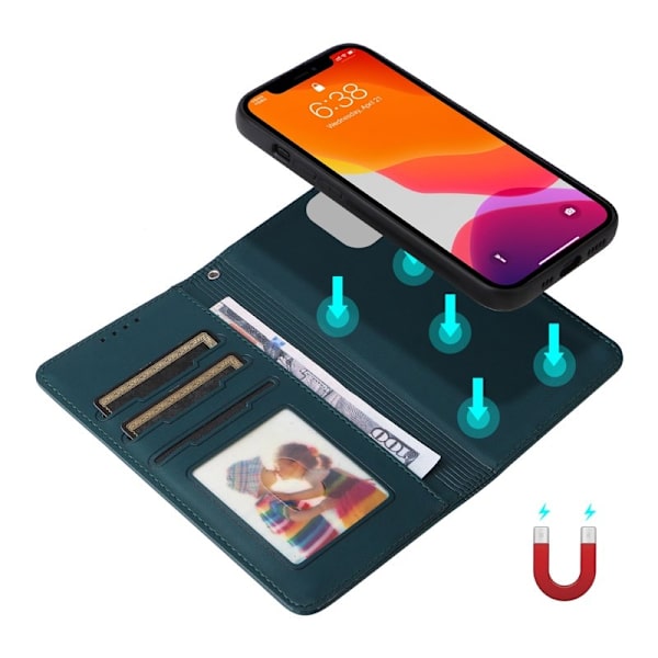 BETOPNICE iPhone 12 / 12 Pro Plånboksfodral - Avtagbart Konstläder - Blå