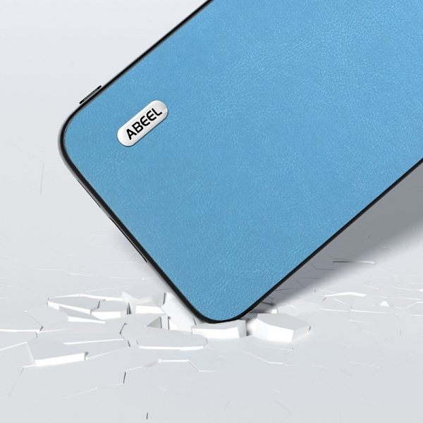 ABEEL Mobilskal till Samsung Galaxy S23 FE - Texturerad PU Läder - Blå