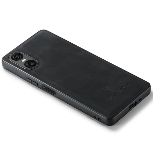 DG.MING Mobilskal till Sony Xperia 10 VI PU Läder + PC + TPU - Svart