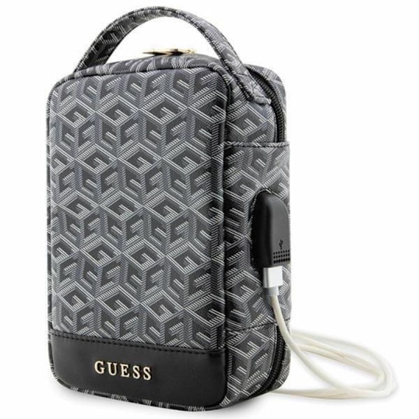 Guess Organizerväska GCube Stripe - Svart Svart