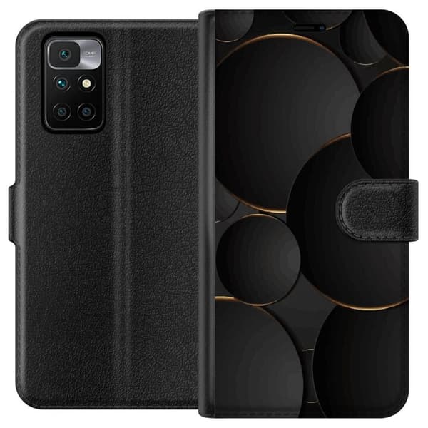 Plånboksfodral till Xiaomi Redmi 10 med Lyxig Cirklar