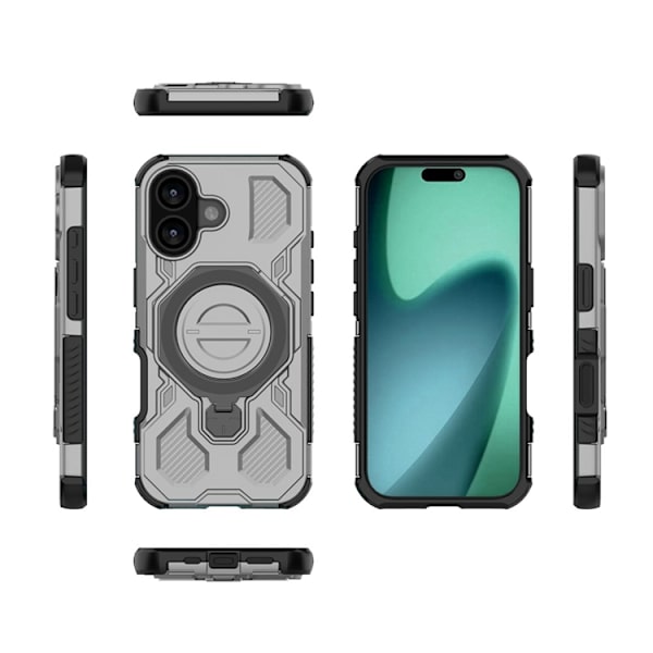 Mobilskal till iPhone 17 Rotating Kickstand - Grå Grå