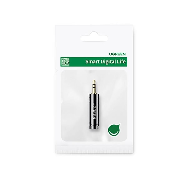 Ugreen Ljud Adapter 3.5 mm Male 6.35 mm Mini Jack Female - Grå