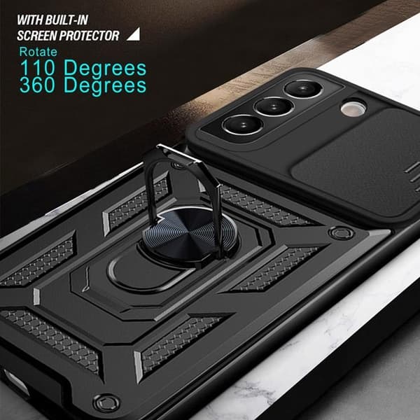 Ring KickStand Skal Galaxy S22 Plus 5G - Musta Black