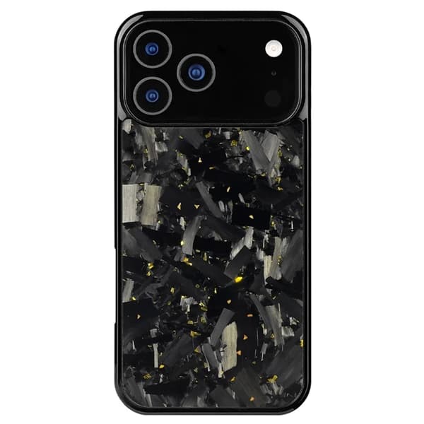 Mobilskal till iPhone 17 Pro MagSafe Aramid Fiber Large Texture - Guld Guld