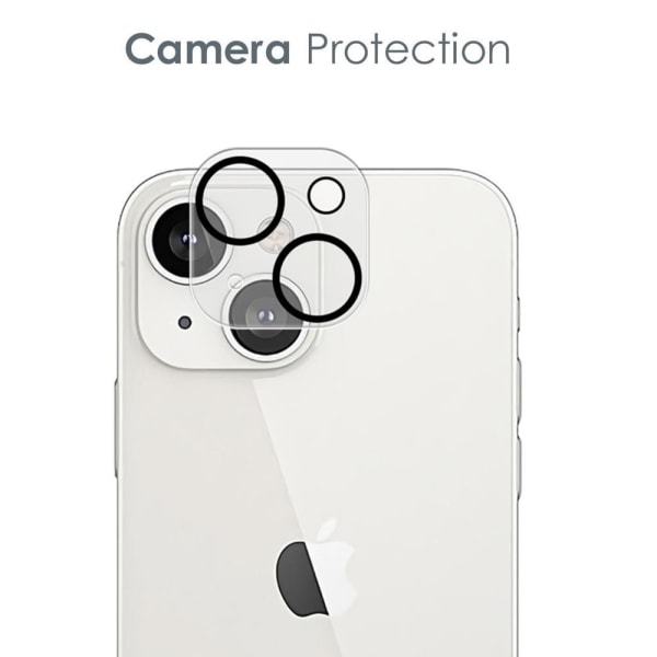 [2-PACK] Skærmbeskytter iPhone 14 Kameralinsebeskytter i hærdet glas Svar
