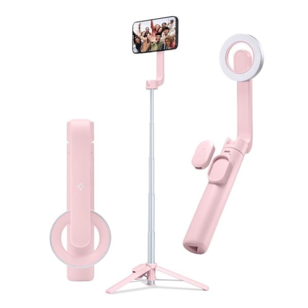 Spigen Magsafe Bluetooth Selfie Stick -jalusta - Misty Rose