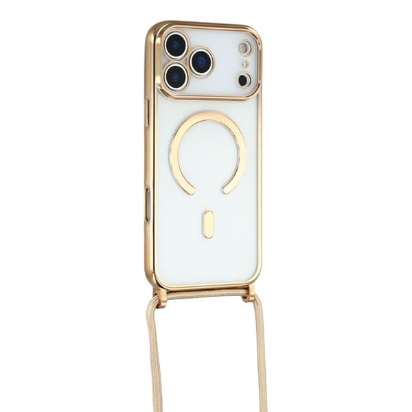 Mobilskal till iPhone 17 Pro MagSafe Electroplating Edge TPU - Guld Guld