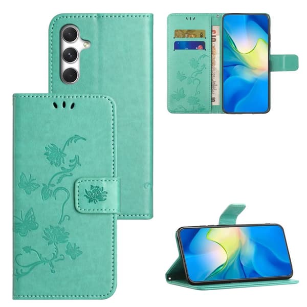 Plånboksfodral för Samsung Galaxy S26 Plus Konstläder Ställ - Cyan